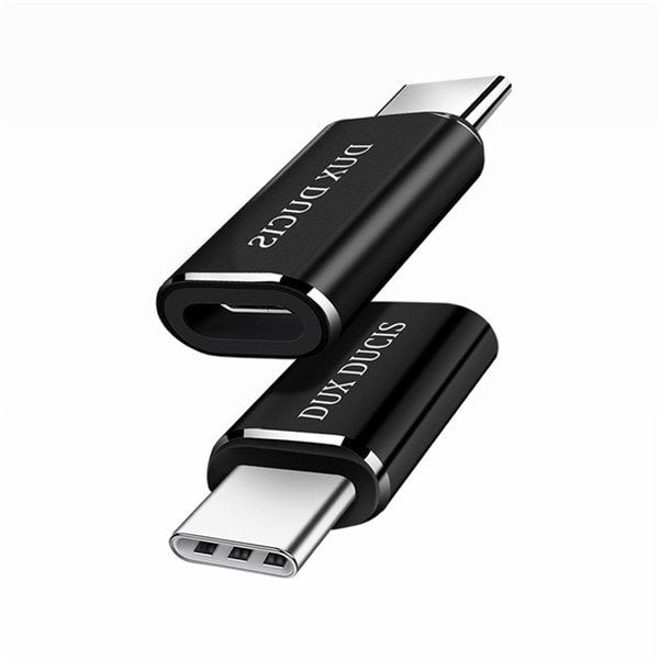 Dux Ducis Универсальный Адаптер Micro USB к USB Type-C Подключение Black (EU Blister)