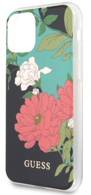 Guess GUHCN61IMLFL01 Flower Shiny N.1 Cover Чехол для Apple iPhone 11 Black