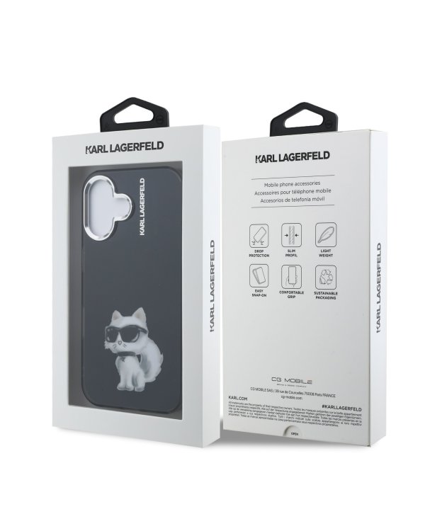 Karl Lagerfeld IML Aquarelle and Choupette Case Чехол для Apple iPhone 16