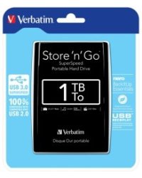 Verbatim Внешний HDD Store & Go 1TB Black