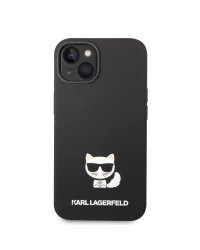 Karl Lagerfeld Liquid Silicone Choupette Защитный чехол для iPhone 14 Plus / чёрный