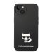 Karl Lagerfeld Liquid Silicone Choupette Защитный чехол для iPhone 14 Plus / чёрный