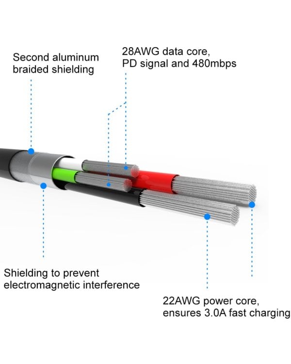 Swissten Textile Универсальный Micro USB Кабель данных 1.2m