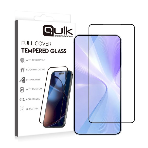 Quik Accessories Full Cover Tempered Glass Защитное Стекло для Samsung Galaxy S26 Plus