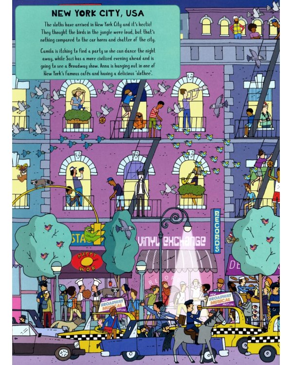 Where's the Sloth? A Super Sloth Search-and-Find Book