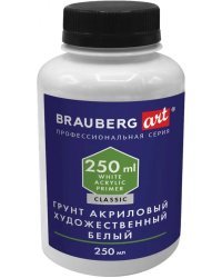 Грунт акриловый художественный, белый, 250 мл