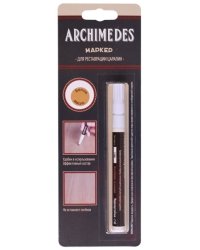 Маркер для реставрации царапин Archimedes, цвет: белое масло