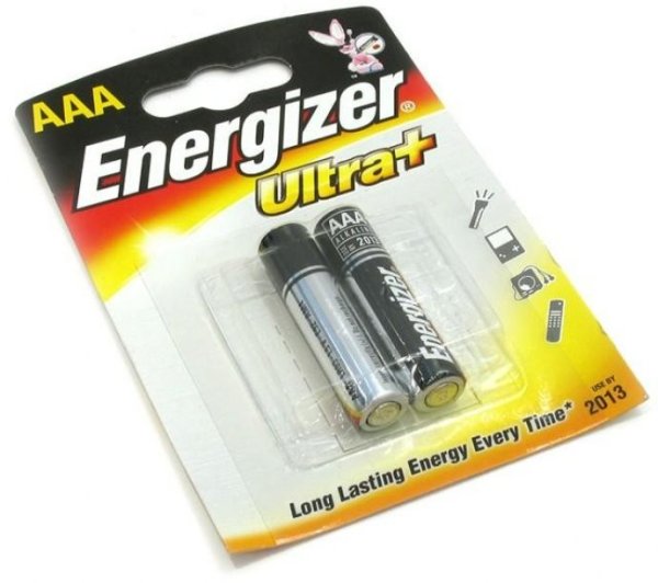 Набор батареек Energizer Ultra+ LR03 (ААА, 2 штуки)