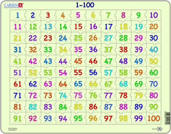 Пазл "1-100"
