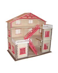 Сборная деревянная модель. Кукольный домик
