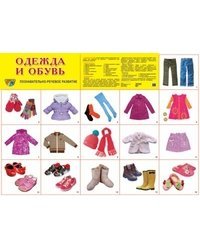 Демонстрационный плакат. Одежда и обувь