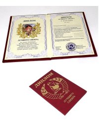 Диплом лучшего свекра