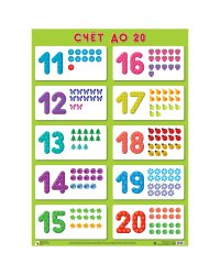 Счет до 20. Плакат