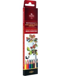 Карандаши акварельные "Mondeluz", 6 цветов