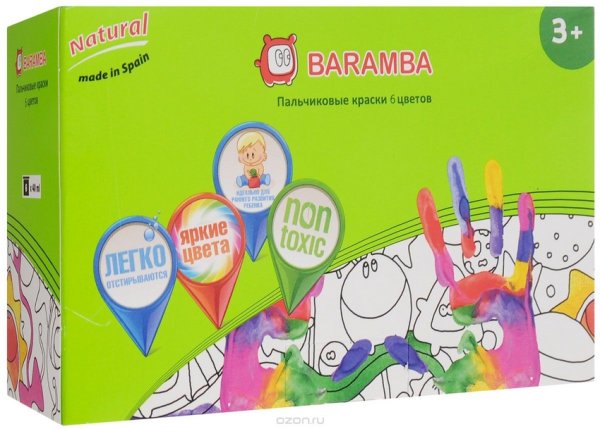 Обложка книги «Пальчиковые краски BARAMBA», ISBN 8435041440386