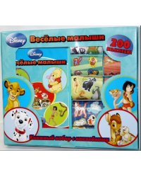 Веселые малыши. Книжный набор с наклейками "Животные Disney"