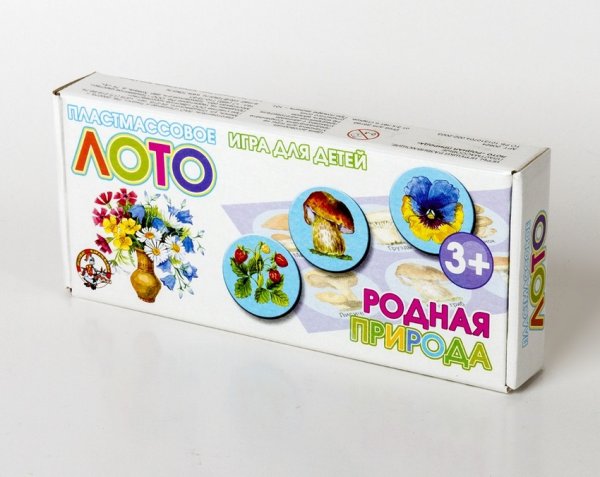 Обложка книги «Детское лото "Родная природа"»