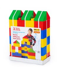 Конструктор строительный "XXL", 36 элементов