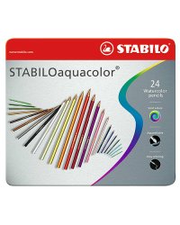 Набор акварельных цветных карандашей "STABILO aquacolor", 24 штуки