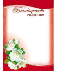 Благодарность родителям (без текста)