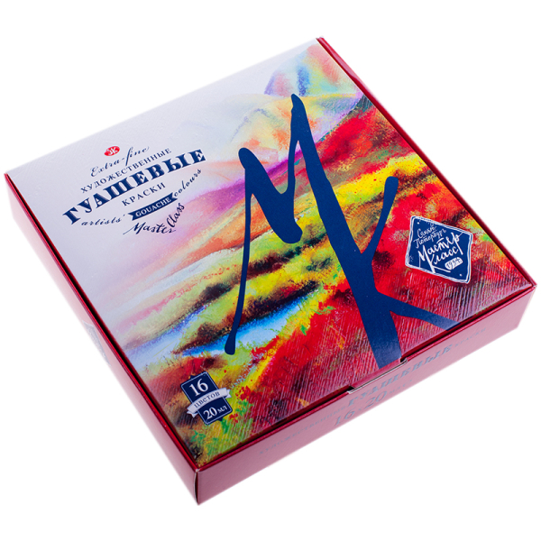 Краски Гуашь "Мастер-Класс", 16 цветов Краски Гуашь "Мастер-Класс", 16 цветов