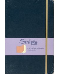 Scripta Notes. Large. Asphalt. Ruled Journal