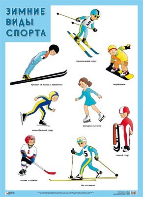 Обложка книги «Плакат. Зимние виды спорта», ISBN 9785431504846