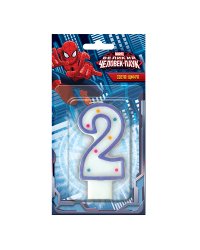 Свеча-цифра "2" "Человек-паук"