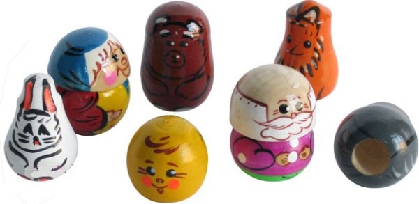 Пальчиковый театр "Колобок", 7 штук