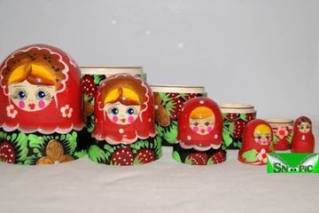 Матрёшка 5 в 1, расписная