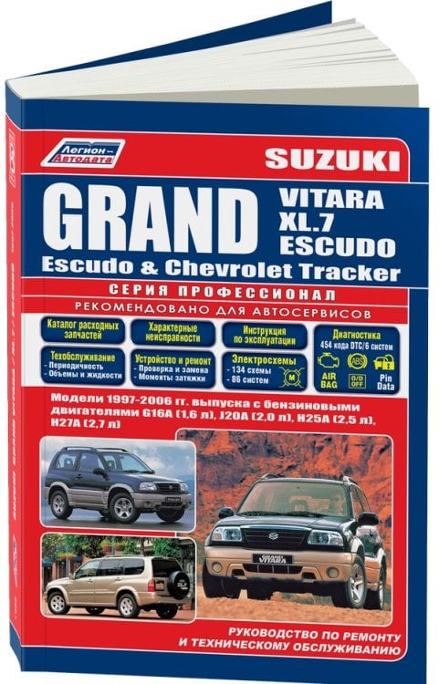 Suzuki Grand Vitara / XL-7 / Escudo, Chevrolet Tracker, Mazda Levante 1997-2006 года выпуска с бензиновыми двигателями