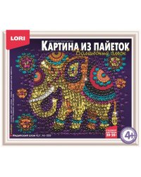 Картина из пайеток "Индийский слон"