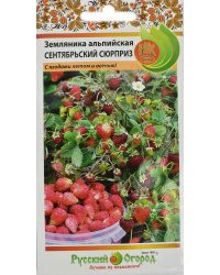 Семена. Земляника альпийская "Сентябрьский сюрприз" (вес: 0,05 г)
