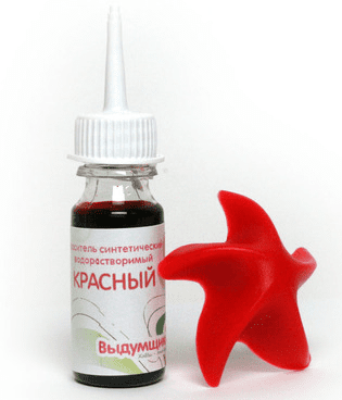 Краситель синтетический жидкий, красный, 15 грамм