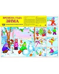 Демонстрационный плакат. Времена года. Зима