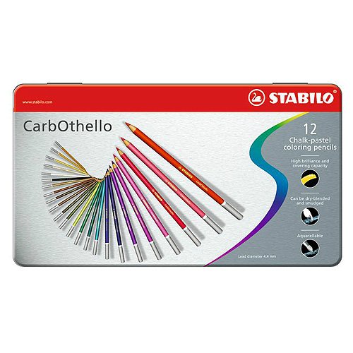 Цветная пастель Stabilo "Carbotello", 12 цветов