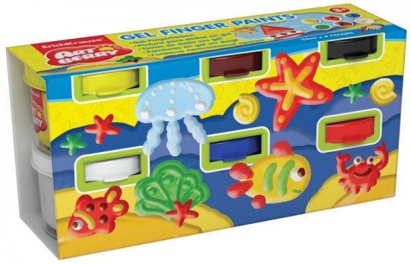 Краски акварельные Краски пальчиковые "Artberry", 6 цветов