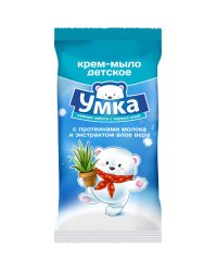 Детское мыло "Умка" с протеинами молока и экстрактом алое вера, 80 г