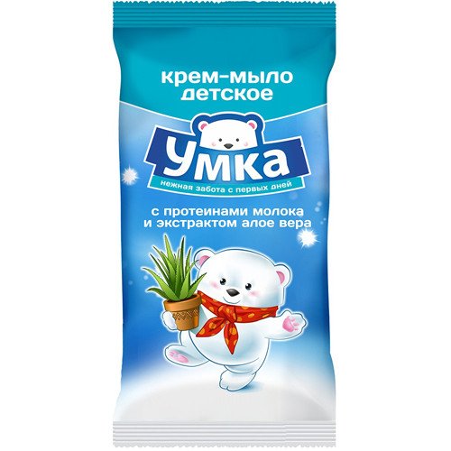 Детское мыло "Умка" с протеинами молока и экстрактом алое вера, 80 г