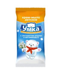 Детское мыло "Умка" с экстрактом хлопка и витамином Е, 80 г