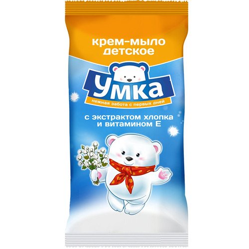 Детское мыло "Умка" с экстрактом хлопка и витамином Е, 80 г