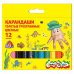 Карандаши цветные толстые Каляка-Маляка трехгранные с заточкой (12 цветов)