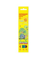 Карандаши цветные акварельные Каляка-Маляка шестигранные с заточкой (6 цветов)