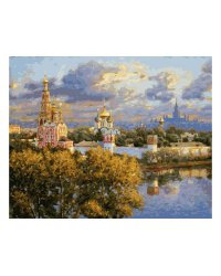 Живопись на холсте "В последних лучах заката" (40х50 см)
