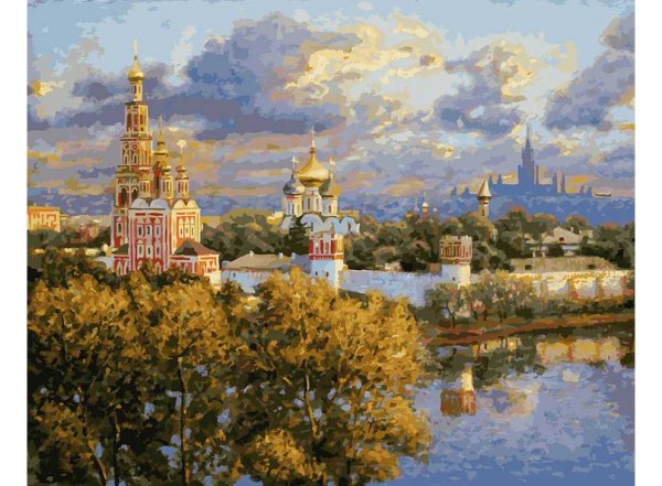 Живопись на холсте "В последних лучах заката" (40х50 см)