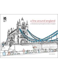 A Line Around England. A Colouring Book of the Nation's Favourite Landmarks