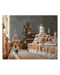 Живопись на холсте "Перед Рождеством" (40х50 см)