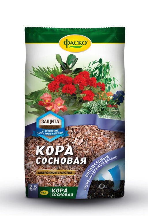 Обложка книги «Кора сосновая "Цветочное счастье", 2,5 л»