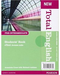 New Total English Pre-intermediate Etext Students' Book. Access Card. Printed Access Code