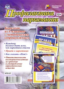 Профилактика наркомании. Комплект из 4 плакатов с методическим сопровождением. ФГОС